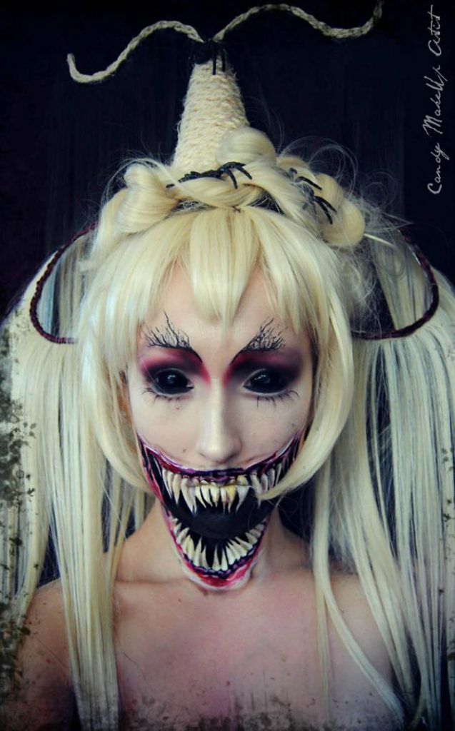 Creepy Halloween Makeup Ideas for Girls 13